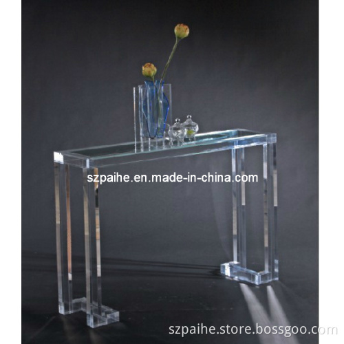 Lucite Crastal Wall Console Table